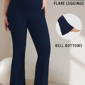 Pantalones Acampanados de Cintura Alta Elegantes para Mujer, Talla Grande, para Yoga y Ejercicio Leggings para Mujer Ideales para el Tiempo Libre