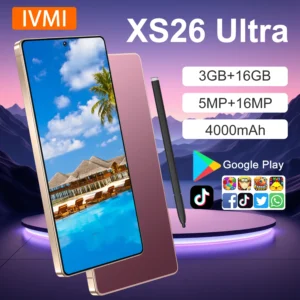 Teléfono Inteligente IVMI XS26 Ultra Android 3GB+16GB 6.9'' Doble SIM GPS Desbloqueo Facial Red 4G WIFI Google Play Store