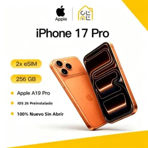 Apple iPhone 17 Pro 256GB 120Hz 6.3' Super Retina XDR OLED Chip A19 Pro Original Nuevo Smartphone 5G Versión 2eSIM Sin SIM Físico