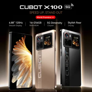 [Envío desde México] Smartphone 5G Cubot X100, Android 15, Dimensity 7025, 6 nm, 2,5 GHz, pantalla de 6,88 pulgadas y 120 Hz, 16GB RAM (8GB + 8GB ampliados), 256GB ROM, 64MP, 5100mAh, celulares baratos, 5G celular NFC