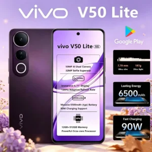 Nuevo VIVO V50 Lite 5G Versión Global, Teléfono Móvil con Pantalla Grande de 6.77" y 120Hz, Cámara de 50MP, Batería de 6500mAh, Carga Rápida de 90W, Smartphone Dual-SIM