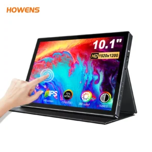 Monitor Portátil Ultrafino de 10.1" 1920*1200 HD 60Hz, Monitor Táctil Tipo-C HDMI para iPhone, PC, Mac, Segunda Pantalla Táctil