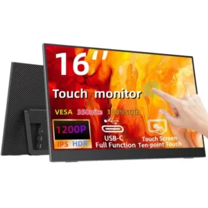 Monitor Portátil Táctil XAITH UCKY de 14/16 Pulgadas, 1200P HDR 16:10, Luz Azul Baja, para Xbox, PS4/5, Switch, Celular, PC, Laptop