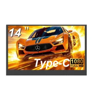 Monitor Portátil de 14 Pulgadas con Panel IPS, Pantalla Secundaria para Computadora, FHD 1080P 16:9 para PC/Teléfono Celular, Xbox, Switch, PS4/PS5, Laptop
