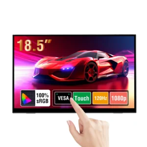 Monitor táctil portátil Anmite de 18,5 pulgadas, 120Hz, 100% SRGB con soporte para pantalla para ordenador portátil, teléfono, Xbox, PS4, PS5, Switch