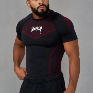 Camiseta Deportiva de Compresión para Hombre, Transpirable, de Secado Rápido, Ajustada al Cuerpo, para Entrenamiento, Running y Deportes