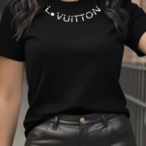 Camiseta de manga corta con estampado de letras de alta calidad, informal, holgada, de algodón, para hombre y mujer, estilo nuevo de verano